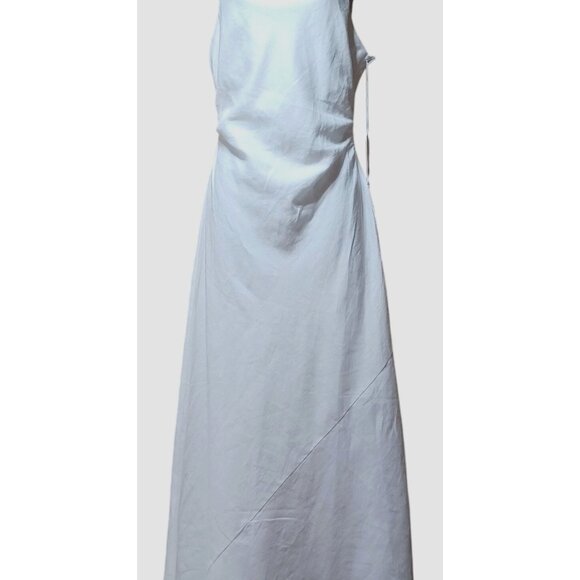 Reformation Cassette Linen Maxi Dress White 10 Bridal Shower Destination Wedding - Picture 3 of 16